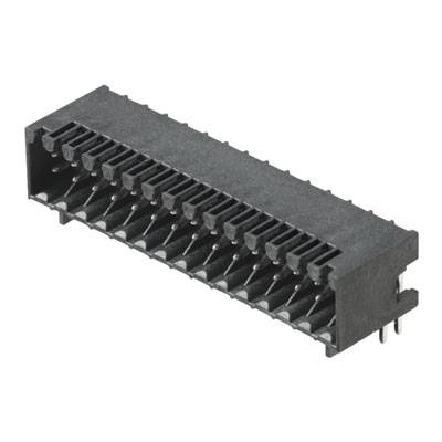 PCB plug-in connector, male header, closed side, Reflow solder connection, 3,50 mm, No. of poles: 30, 90°, Solder pin length: 1,5 mm, tinned, Black, Tape