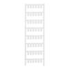 Device markers, MultiCard, 10 x 7 mm, Polyamide 66, Colour: White, pluggable