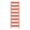 Device markers, MultiCard, 10 x 7 mm, Polyamide 66, Colour: Red, pluggable