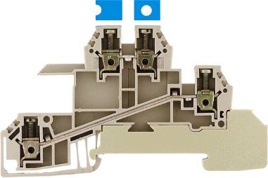 W-Series, Distributor terminal block for N rail, Rated cross-section: 2,5 mm², Screw connection, Direct mounting