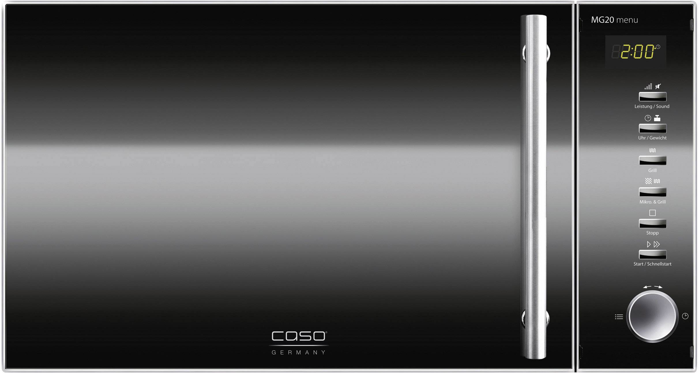CASO MG20 menu Microwave Black 800 W Grill function