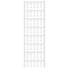Weidmüller 1082540000 ESG 6.6/20 BHZ 5.00/04 Device markers Fitting type: Clip Writing area: 6 x 20 mm White No. of markers: 200 200 pc(s)