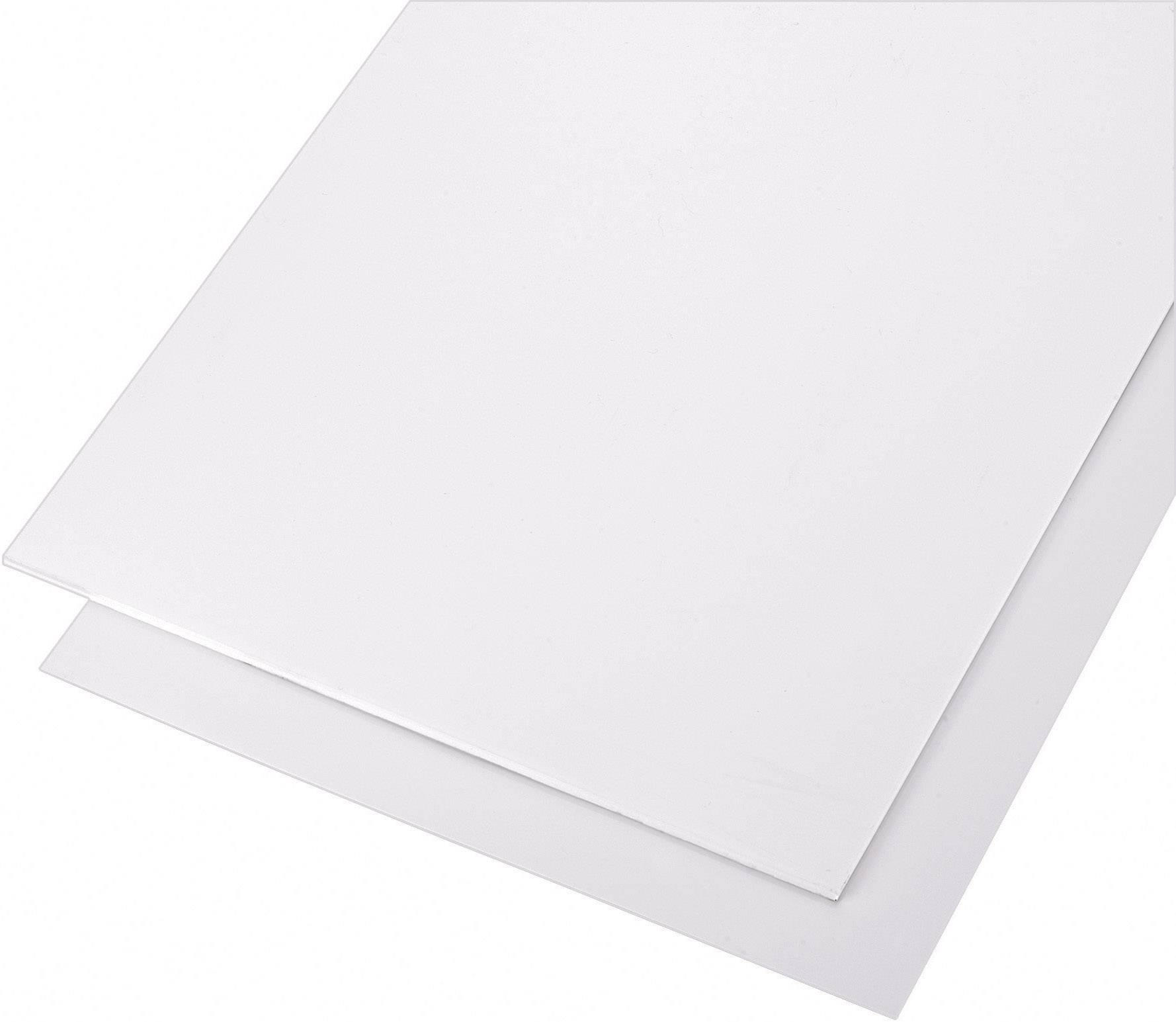 Two overlapping white plastic panels on a white background.