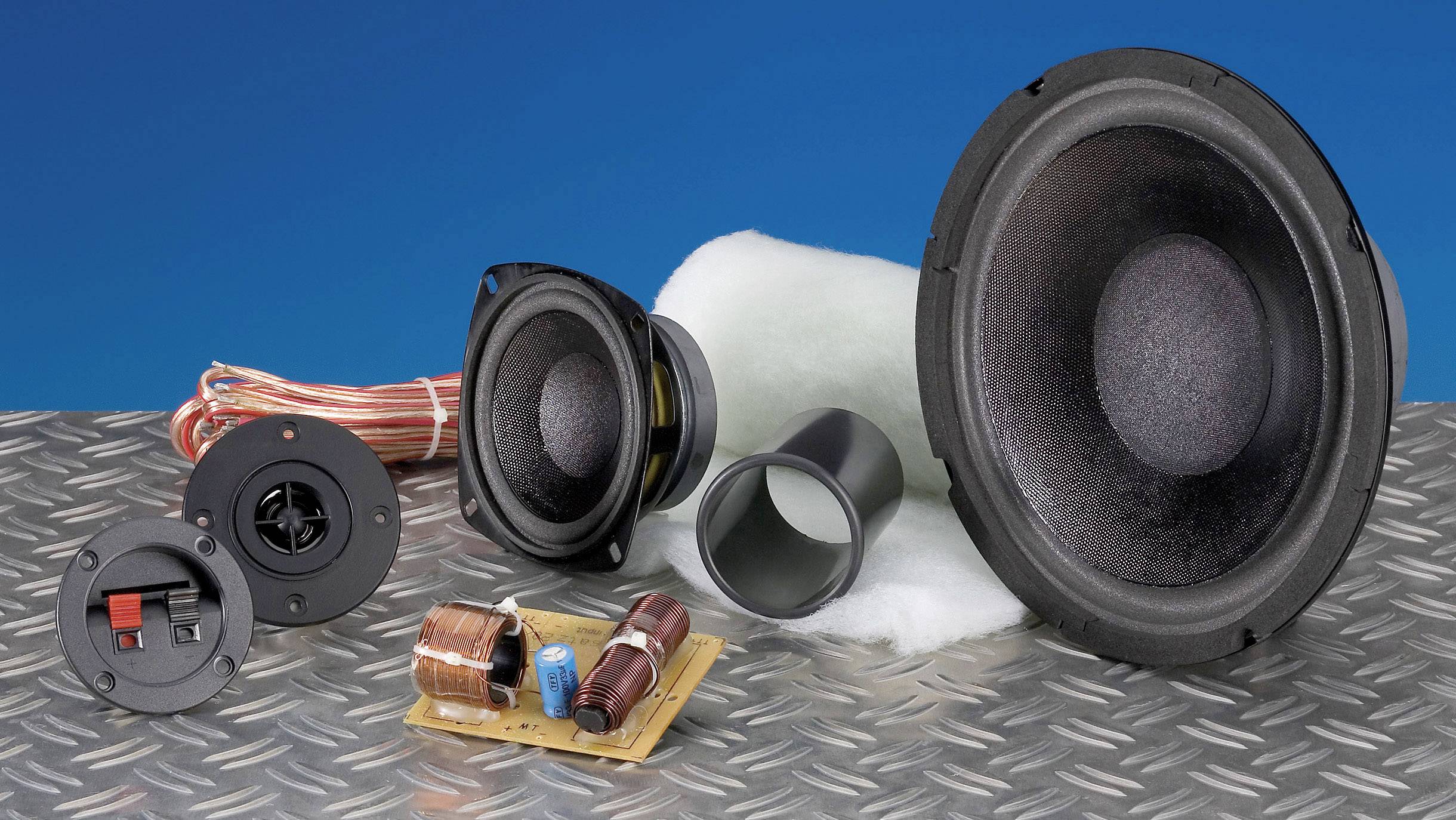 SpeaKa Professional Kit 2 3way speaker assembly kit incl. insulation