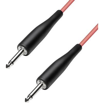 Paccs HIC23RE030SD Instruments Cable [1x Jack plug 6.35 mm - 1x Jack plug 6.35 mm] 3.00 m Red