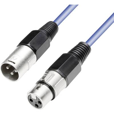 Paccs  XLR Cable [1x XLR socket - 1x XLR plug] 10.00 m Blue