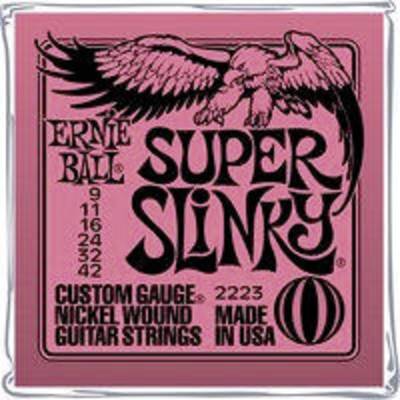 Ernie Ball Guitar steel string EB2223 Super Slinky 009-042