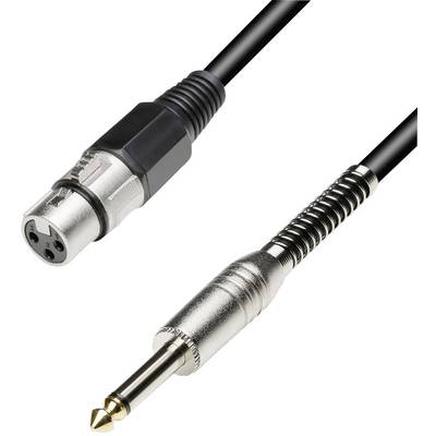 Paccs  Audio/phono Adapter cable [1x Jack plug 6.35 mm - 1x XLR socket] 3.00 m Black