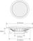 Technical drawing of a round ceiling speaker with diameter specifications: front 181 mm, housing 145 mm, depth 48 mm.