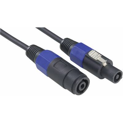 Paccs Loudspeaker Cable extension [1x SPK-type plug - 1x SPK-type socket] 2 x 1.5 mm² 10.00 m Black