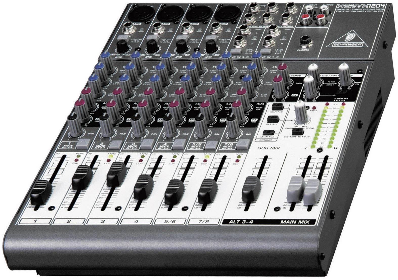 Behringer XENYX 1204 USB Mixing console No. of channels8 USB port from