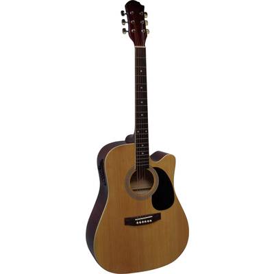 MSA Musikinstrumente CW 195 Semi-acoustic steel-string guitar 4/4 Ecru 