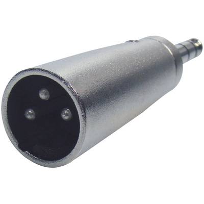 Paccs  Audio/phono Adapter [1x Jack plug 6.35 mm - 1x XLR plug]  Silver