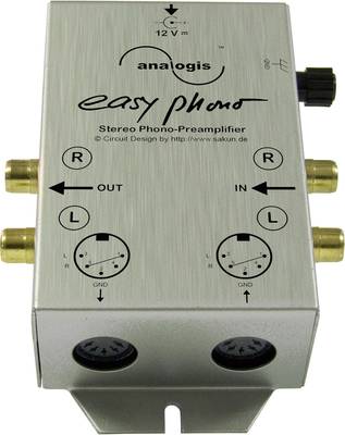 Easy phono equaliser/preamplifier