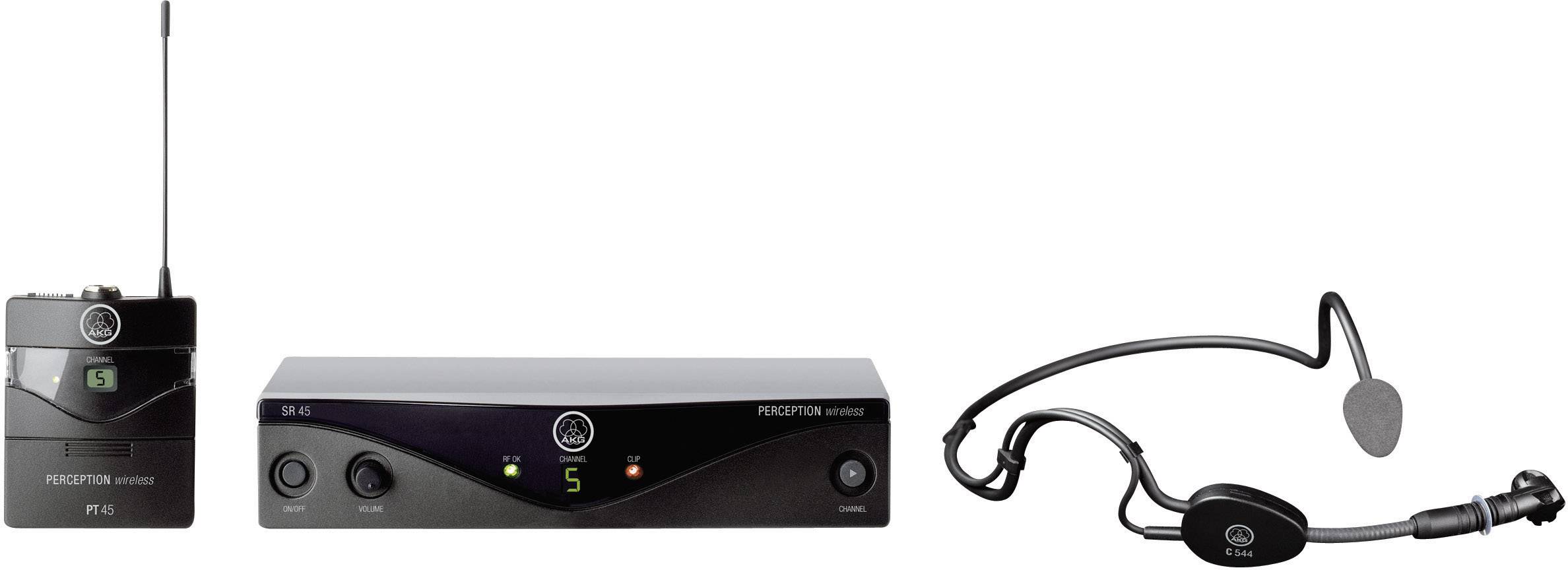 AKG PW45S Headset Wireless microphone set Transfer type:Radio