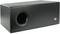 Black speaker with bass reflex port and LD logo. Rectangular shape, used for audio playback in various environments.