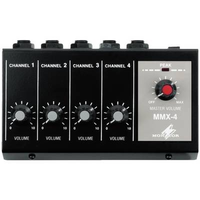 Image of Monacor MMX-4 4-channel Microphone mixer