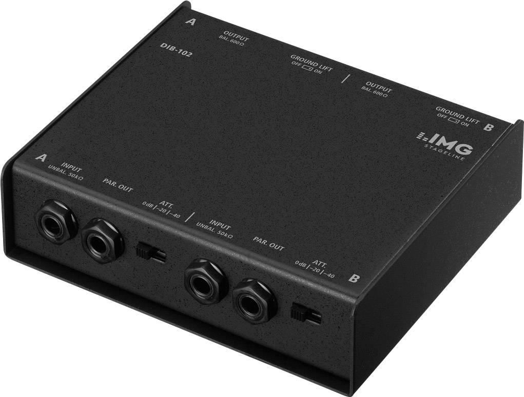 IMG Stageline DIB-102 Passive DI box 2-channel