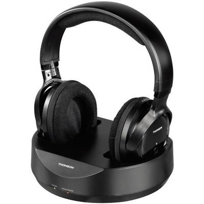 Thomson WHP3777  Over-ear headphones Cordless (1075099)  Black  Volume control