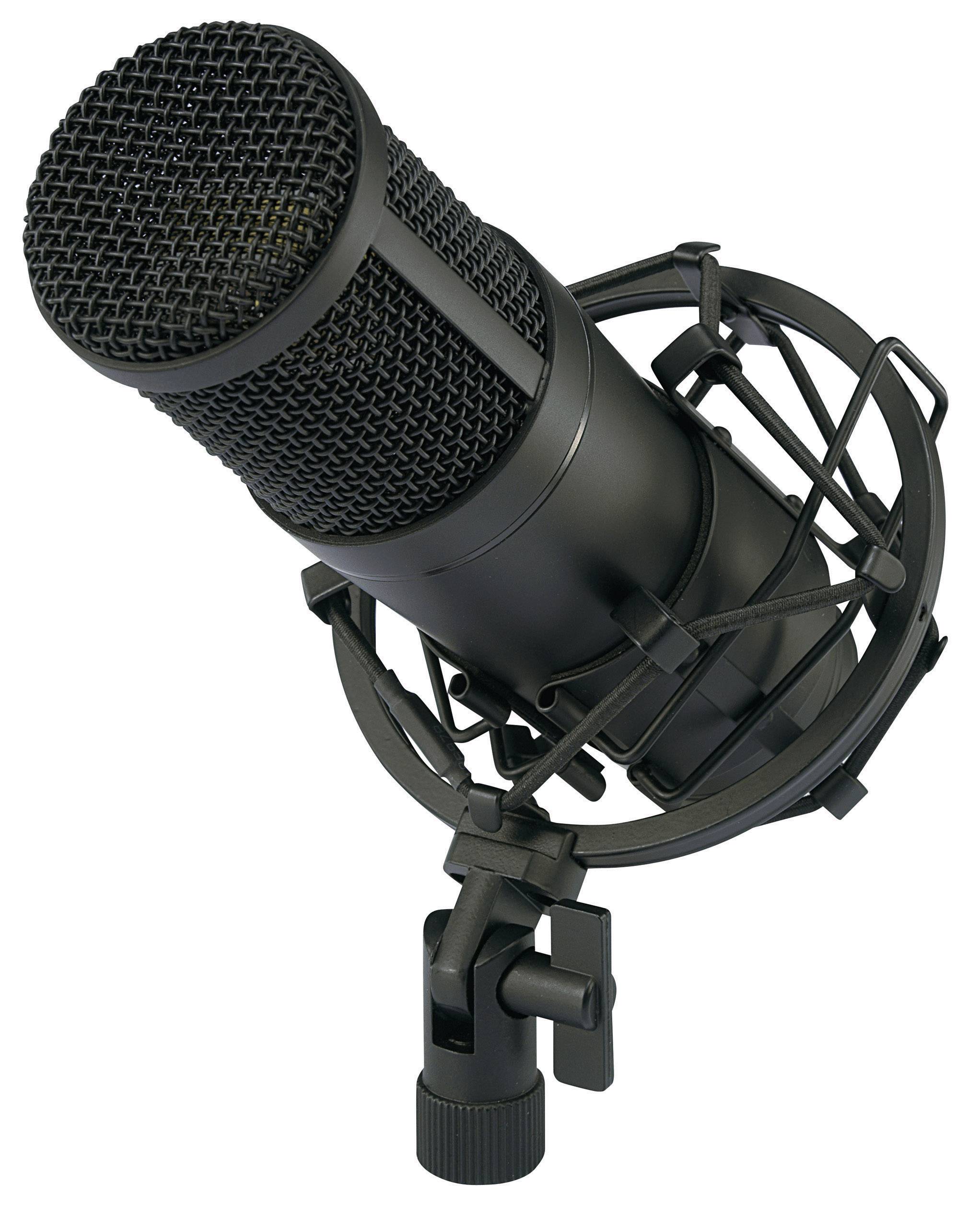 Renkforce CU-4 USB studio microphone Transfer type (details):Corded incl. cable, incl. hard case, incl. shock mount USB Corded
