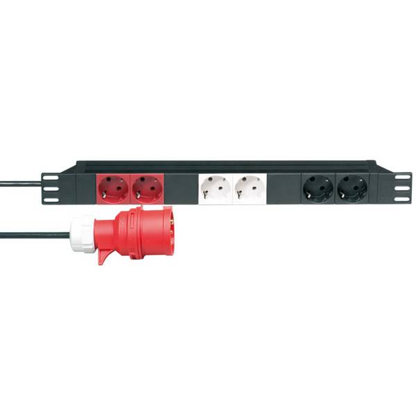 Adam Hall 87473 19" power distributor 6x 1 U