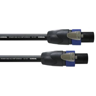 Cordial Loudspeaker Cable [1x SPK-type plug - 1x SPK-type plug] 4 x 2.5 mm² 1.50 m Black