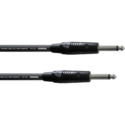 Cordial CPL 1,5 PP Instruments Cable [1x Jack plug 6.35 mm - 1x Jack plug 6.35 mm] 1.50 m Black