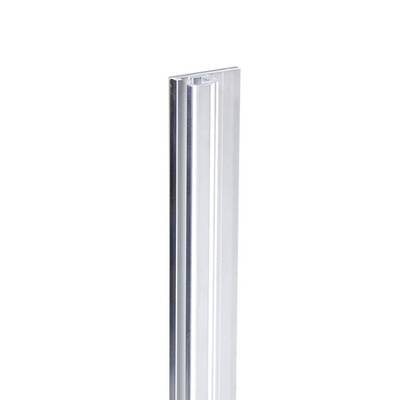 Aluminium profile against a white background, showing a U-shaped structure for construction applications.