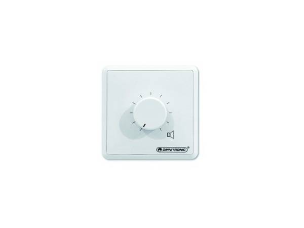 Omnitronic 80711003 Recess-mount PA volume control (mono) White
