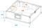 Technical drawing of a rectangular box with dimensions 535 x 450 x 355 mm, height 140 mm. Contains multiple internal components.