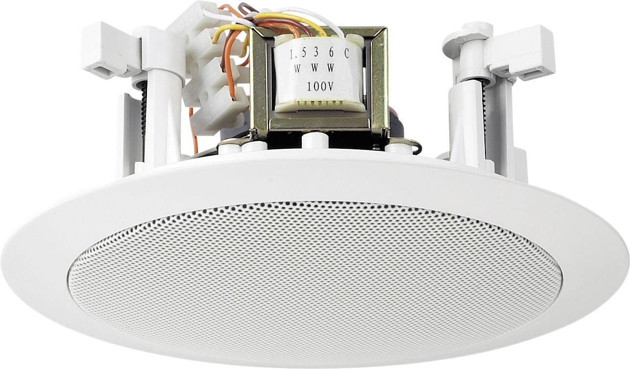 Pa Recessed Speaker Monacor Edl 25 6 W 100 V White 1 Pc S