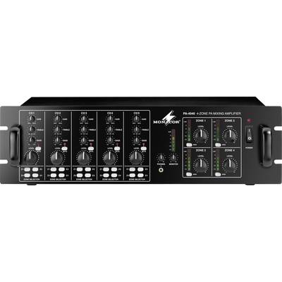 Monacor PA-4040 PA amplifier 40 W  4-zone