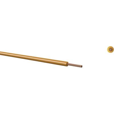 An orange cable with exposed copper wire at one end. The image shows a cross-section of the cable on the right.