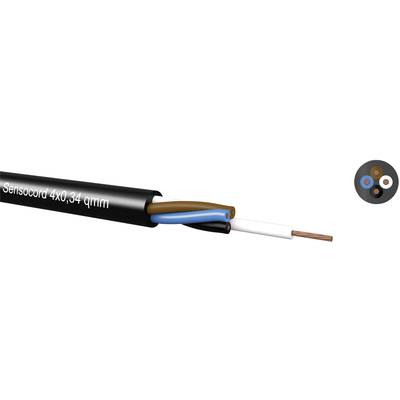 Kabeltronik 245402509-1 Sensor lead Sensocord® 4 x 0.25 mm² Black Sold per metre