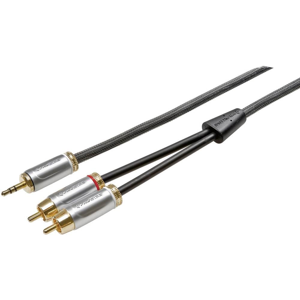ProWire 5m Jack plug 3.5 mm to RCA plug (phono), RCA plug (phono) Audio Extension Cable from ProWire 5m Jack plug 3.5 mm to RCA plug (phono), RCA plug (phono) Audio Extension Cable from
