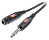 SpeaKa Professional SP-7870632 Jack Audio/phono Cable extension [1x Jack plug 6.35 mm - 1x Jack socket 6.35mm] 5.00 m Black