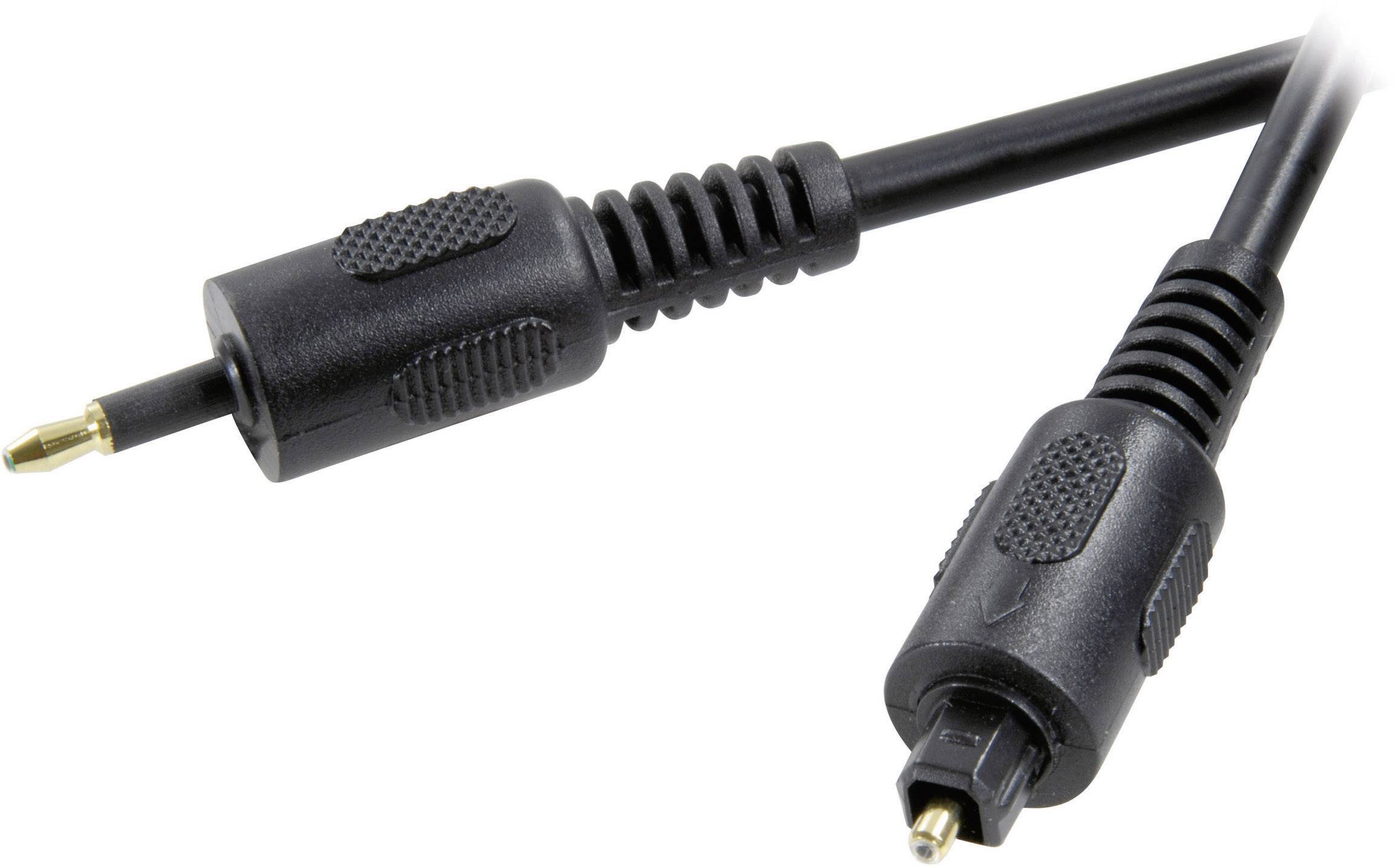 Publicatie verzekering ademen SpeaKa Professional Toslink Digital Audio Cable [1x Optical plug 3.5 mm -  1x Toslink plug (ODT)] 1.00 m Black | Conrad.com