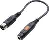 SpeaKa Professional SP-7870312 DIN connector / Jack Audio/phono Adapter [1x DIN plug 5-pin - 1x Jack socket 6.35mm] Black