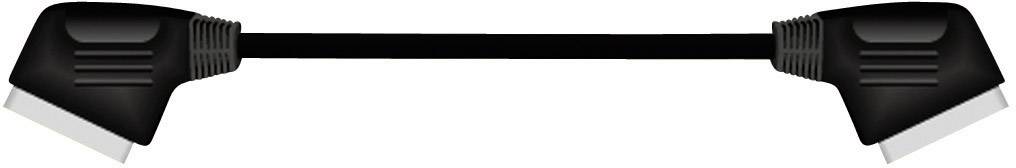 SpeaKa Professional SCART TV/receiver Cable [1x SCART plug - 1x SCART plug] 1.50 m Black-1