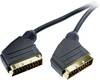 SpeaKa Professional SCART TV/receiver Cable [1x SCART plug - 1x SCART plug] 2.00 m Black