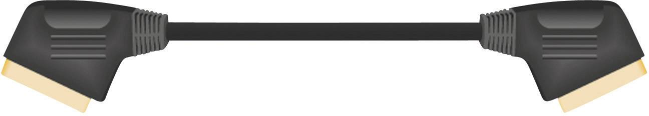 A black HDMI cable with gold-plated connectors at both ends.