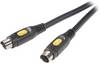 SpeaKa Professional S-Video VHS Cable [1x S-Video plug - 1x S-Video plug] 5.00 m Black