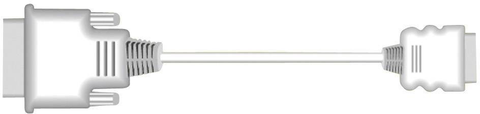 A VGA cable and an HDMI cable are shown side by side. Both cables have visible connectors with different shapes.