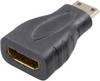 SpeaKa Professional SP-7869908 HDMI Adapter [1x HDMI plug C mini - 1x HDMI socket] Black gold plated connectors