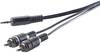 SpeaKa Professional SP-1300904 RCA / Jack Audio/phono Cable [2x RCA plug (phono) - 1x Jack plug 3.5 mm] 5.00 m Grey