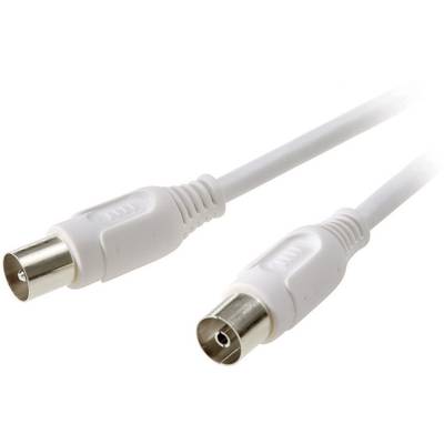 SpeaKa Professional Antennas Cable [1x Belling-Lee/IEC plug 75Ω - 1x Belling-Lee/IEC socket 75Ω] 1.50 m 90 dB Shielded W