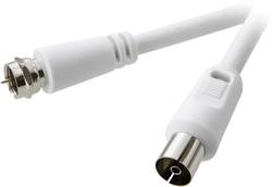 Speaka Professional Sat Antennas Cable 1x F Plug 1x Belling Lee Iec Socket 75w 10 00 M 90 Db White Conrad Com
