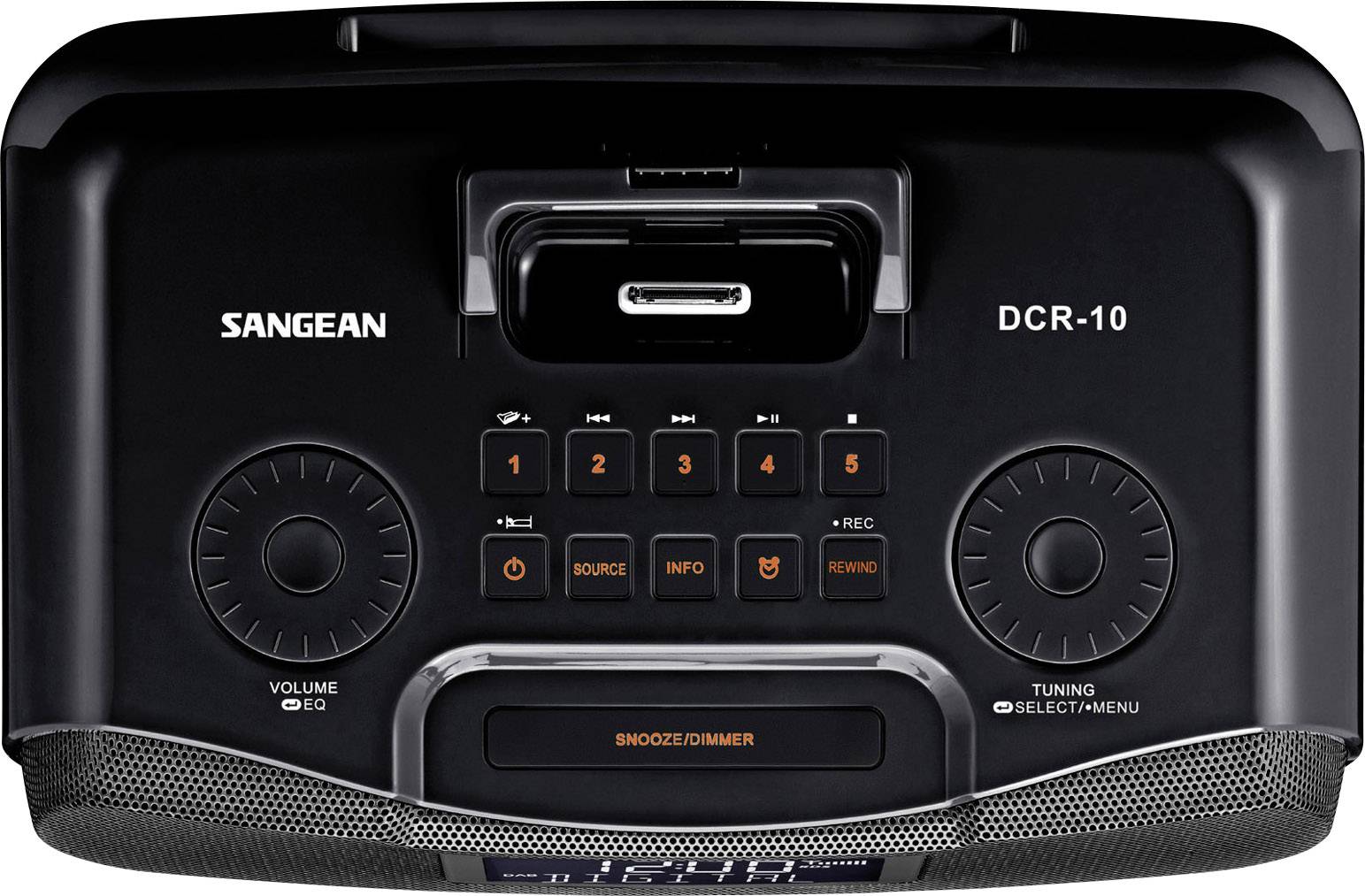Sangean DCR10 black Bathroom Radio, Black from