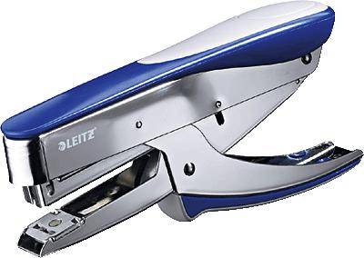 Leitz Handheld stapler 5548-00-33 Stapling capacity:25 sheets (80 g/m²) Blue (metallic) 1 pc(s)