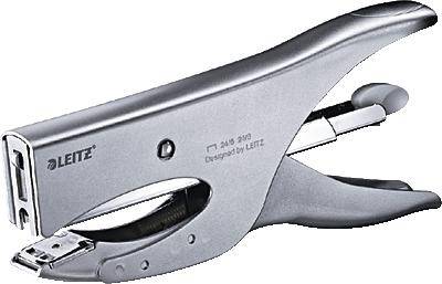 Leitz Handheld stapler 5549-00-81 Stapling capacity:40 sheets (80 g/m²) Black, Chrome 1 pc(s)